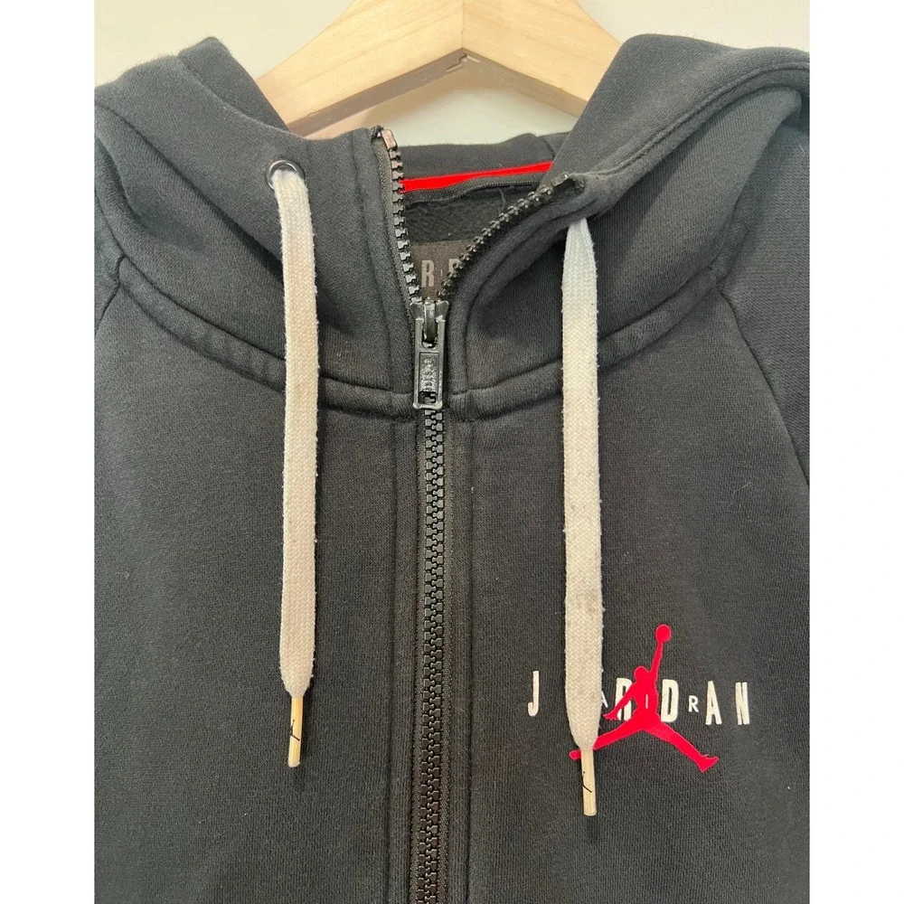 Air‎ Jordan Hoodie Mens Black Jumpman Hoody Logo Full Zip Sweatshirt Small